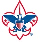 Boy Scouts of America emblem featuring an eagle and fleur‑de‑lis symbol